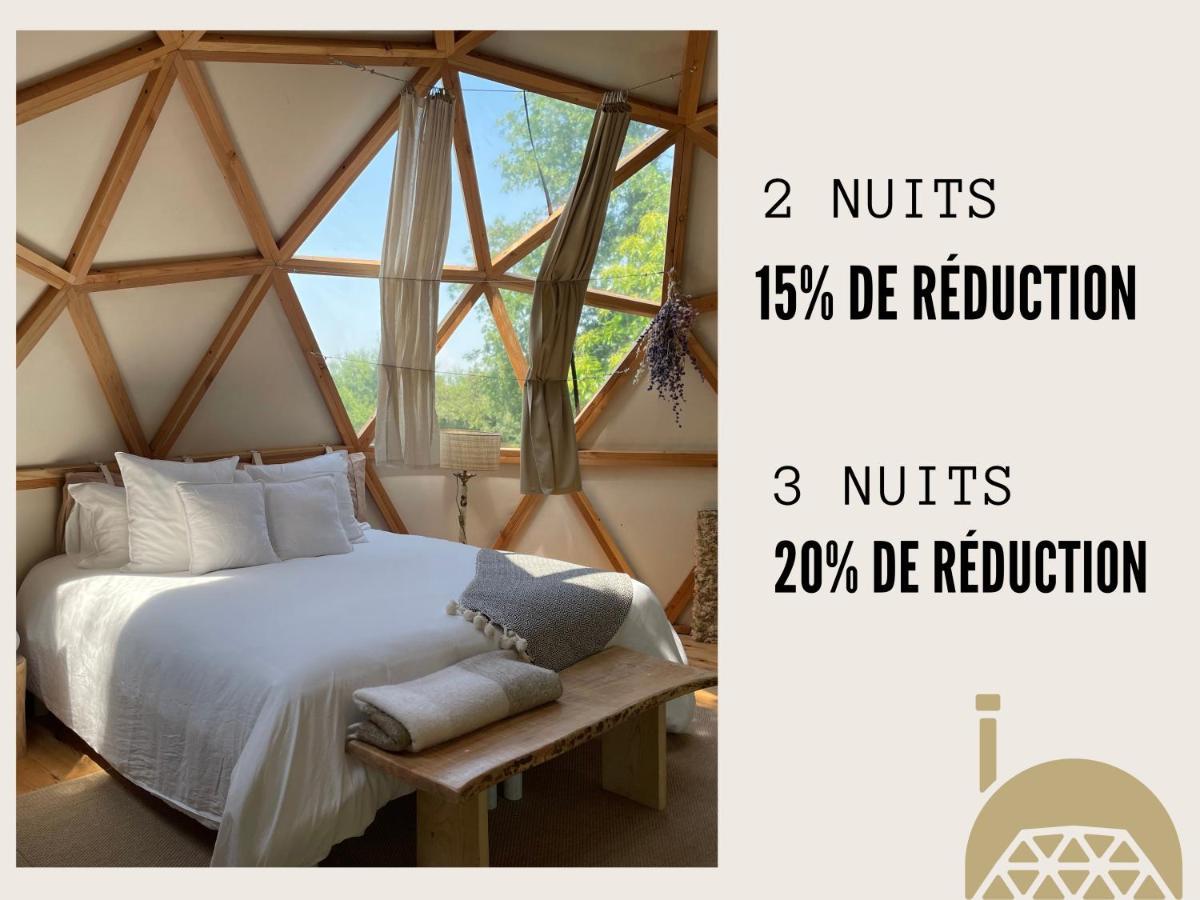 Dome Insolite Lichen Jacuzzi Et Petits-Dejeuners Inclus Gondrin Kültér fotó